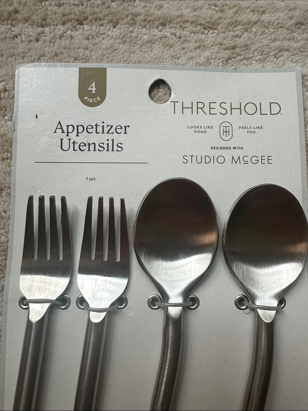 4-Piece Appetizer Utensils Set from Threshold™ designed with Studio McGee